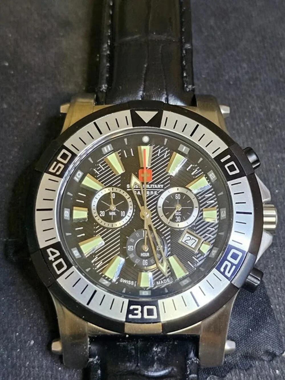 Swiss Military Calibre Men's Hawk Chrono 48mm Watch - Swiss Made